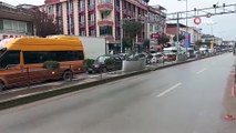 Yalova'da Köprülü Kavşakta Çalışma Nedeniyle Trafik Yoğunluk