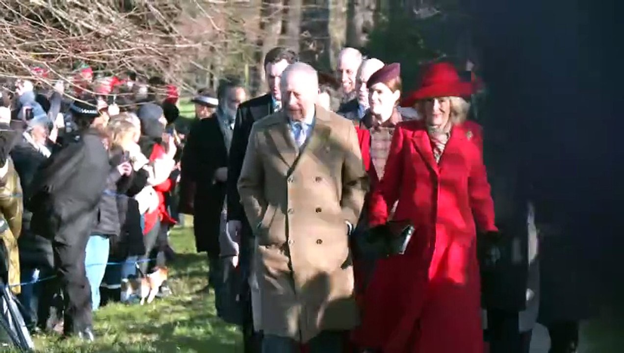 Royal Family arrive at church ahead of Christmas service