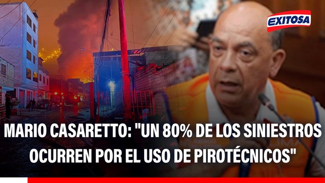 Incendios en Navidad: Un 80% de los siniestros ocurren por el uso de pirotécnicos , asegura Mario Casaretto