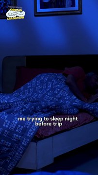 Me Trying To Sleep Night Before Trip! #tmkoc #relatable #trending #shorts #christmas #gift #friends