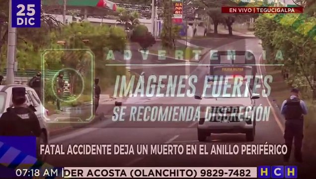 Motociclista muere tras ser embestido por vehículo en el Anillo Periférico