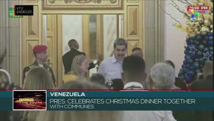 Venezuelan president celebrates Christmas dinner with communes