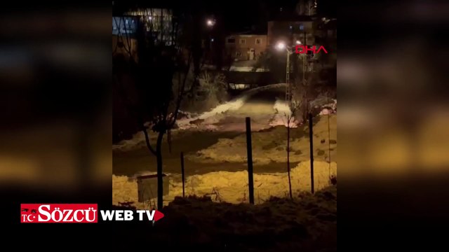 İlçe merkezine inen kurt sürüsü cep telefonuyla görüntülendi