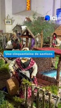 Une crèche provençale dans une église de Dordogne