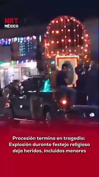 🚨💥 Una camioneta que transportaba pirotecnia expl0tó en la colonia Las Joyas, dejando un saldo de 6 personas lesionadas, entre ellas dos menores con quem@duras grav3s.