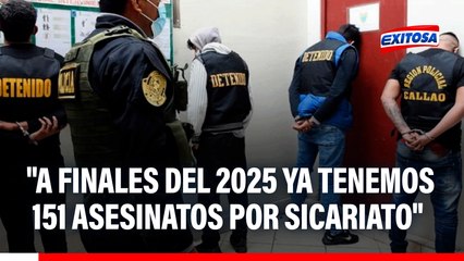 Exjefe de la Región Policial Piura: "A finales del 2025 ya tenemos 151 asesinatos por sicariato"