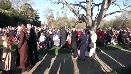 Charles and Camilla lead royals at Sandringham Christmas Day service