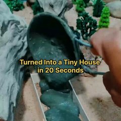 Turned Into a Tiny House With Details | Miniature