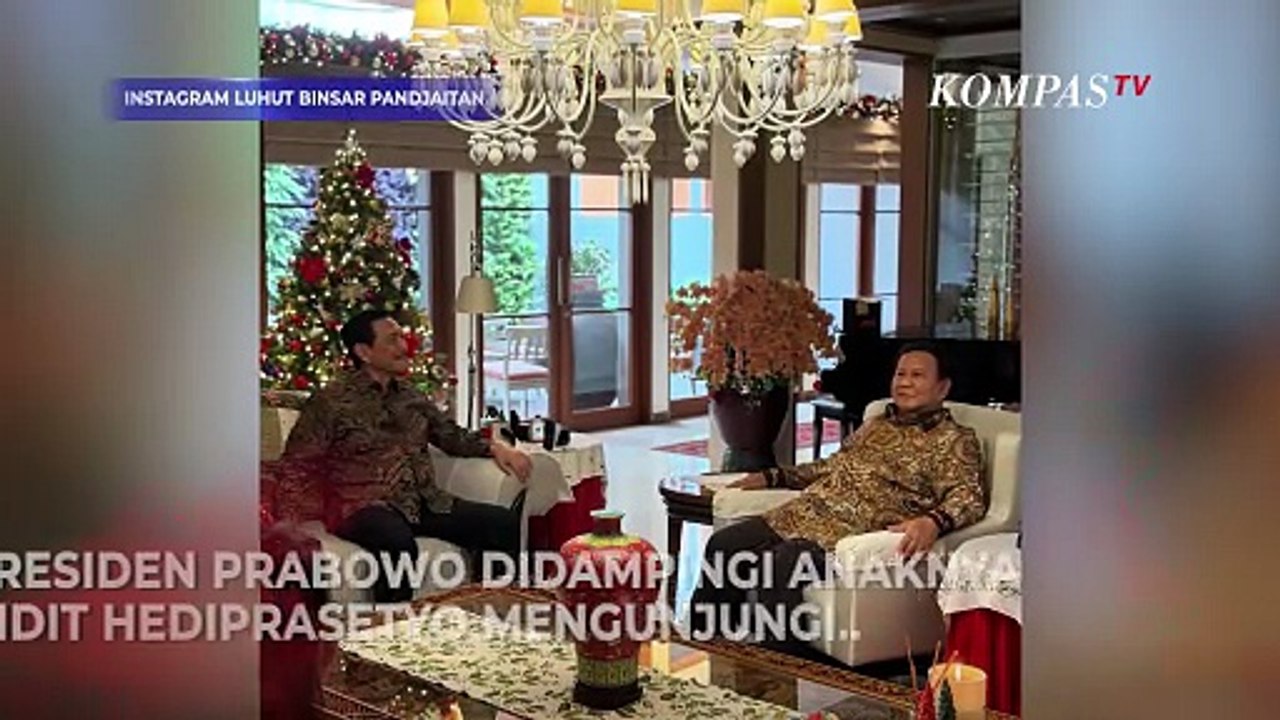 Presiden Prabowo Didampingi Didit Kunjungi Rumah Luhut di Momen Natal