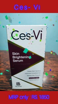 Ces-Vi Skin Brightening Serum fades dark spots improve complexion refines skin pores .DM for order 03215408902 whatsapp . 03265224907