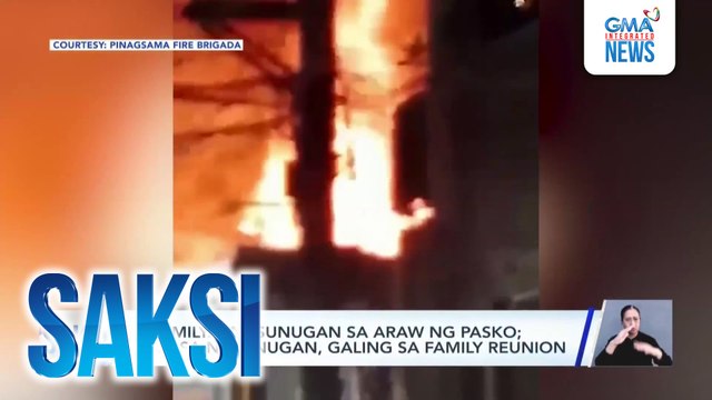 8 pamilya, nasunugan sa araw ng Pasko; ilan sa nasunugan, galing sa family reunion | Saksi