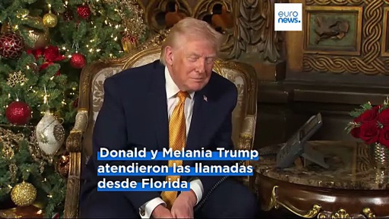 Trump advierte contra el "Papá Noel malo" y defiende el carbón en una llamada navideña con niños