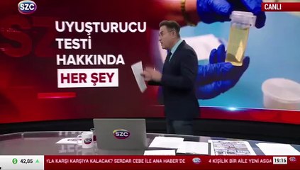 Canlı yayında uyuşturucu testi!