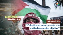 Conmemoran el aniversario 58 de brigadas palestinas