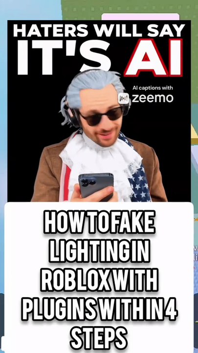 HOW TO FAKE LIGHTING IN ROBLOX WITH PLUGINS WITH IN 4 STEPS