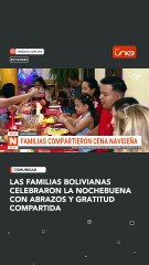 Entre tradiciones y gratitud, las familias compartieron el tradicional brindis a la medianoche.