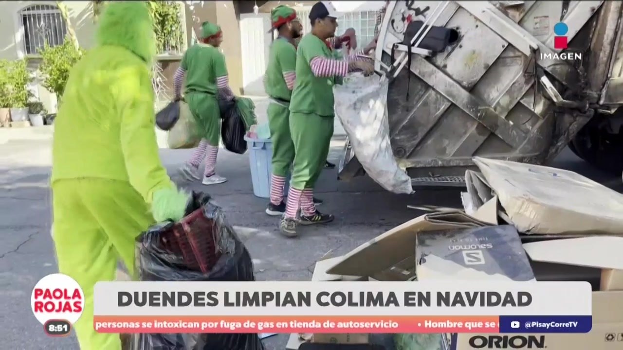 Duendes y el Grinch salen a limpiar las calles de Colima | DPC con Paola Rojas