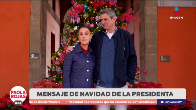 Sheinbaum comparte mensaje navideño desde Palacio Nacional | DPC con Paola Rojas
