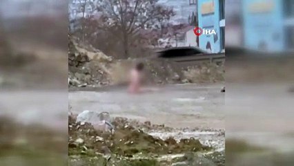 Köprü altında akıllara durgunluk veren görüntüler