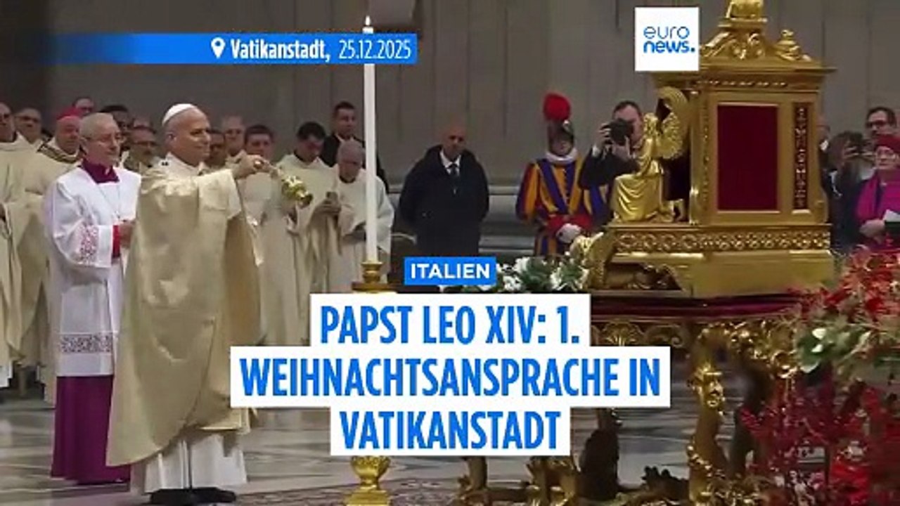 Papst Leo XIV. ruft an Weihnachten zu Frieden und Empathie auf