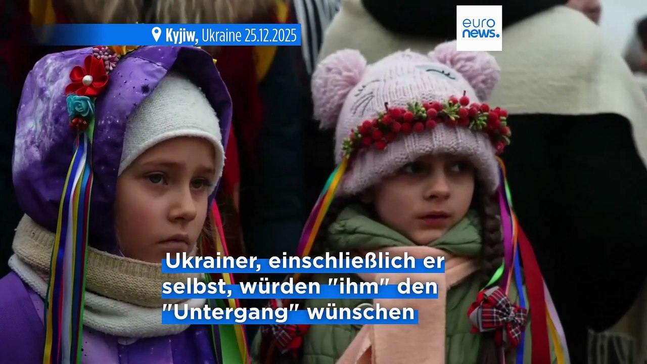 Weihnachtsansprache: Selenskyj deutet Wunsch nach Putins Tod an