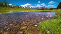 Grand Teton Relaxation _ 1 HOUR of Soothing Scenes from Grand Tetons with Calming Piano Music (4K)