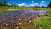Grand Teton Relaxation _ 1 HOUR of Soothing Scenes from Grand Tetons with Calming Piano Music (4K)