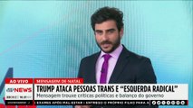 Donald Trump ataca pessoas trans e ‘esquerda radical’ em mensagem de Natal