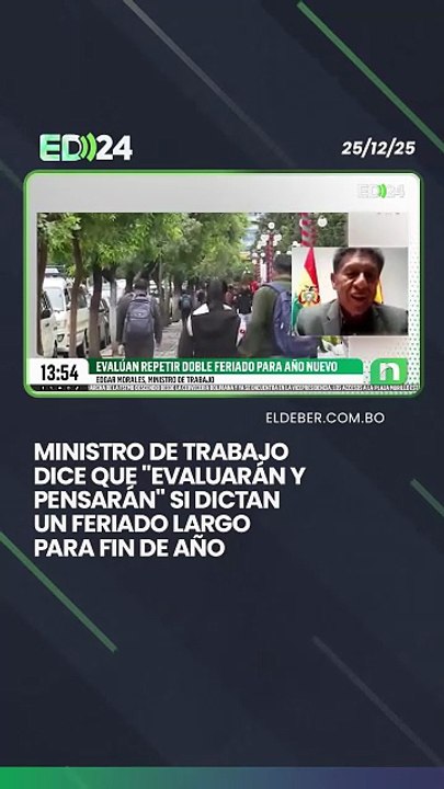 Ministro de Trabajo  dice que "evaluarán y pensarán" si dictan  un feriado largo  para fin de año