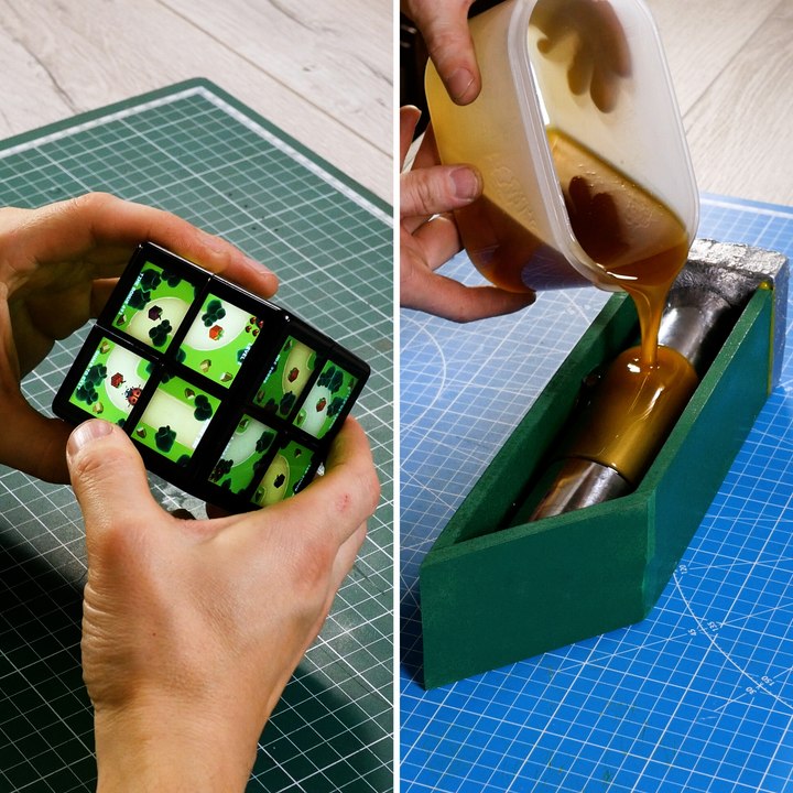 Craft a Real Minecraft Torch Using Your WOWCube! 🎮✨