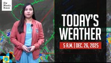 Today's Weather, 5 A.M. | Dec. 26, 2025