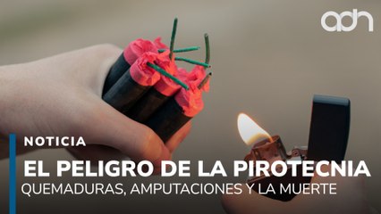 Quemaduras, amputaciones y muerte. Las lesiones por uso de pirotecnia