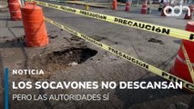 Los socavones no descansasn pero las autoridades sí