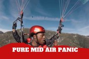 IShowSpeed panics mid air after his paraglider suddenly stalls in a terrifying moment