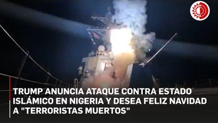 Trump anuncia ataque contra EI en Nigeria y desea feliz Navidad a "terroristas muertos"