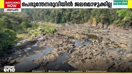 വേനലെത്തും മുൻപെ വെള്ളമില്ലാതെ വറ്റി വരണ്ട് പത്തനംതിട്ട പെരുന്തേനരുവി വെള്ളച്ചാട്ടം