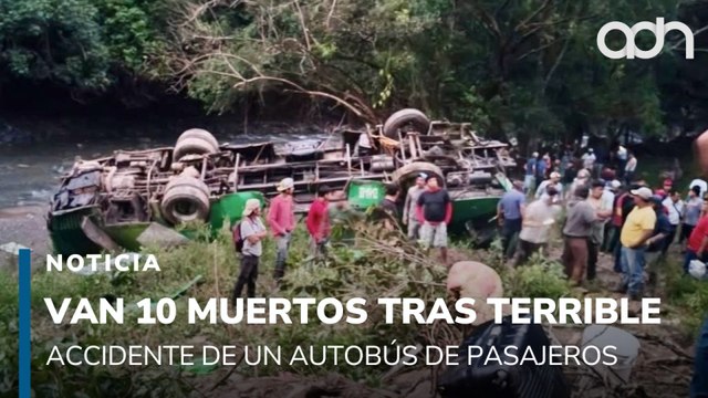 10 muertos por terrible accidente de un autobús de pasajeros en Veracruz