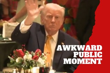Donald Trump draws attention with awkward gestures as Melania appears to ignore him in public moment