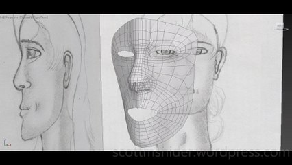 Flame: 3DS MAX Practice Polygon Modeling Head Model Video #15 (12-25-2025)