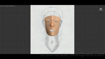 Flame: 3DS MAX Practice Polygon Modeling Head Model Video #18 (12-25-2025)