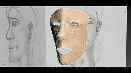 Flame: 3DS MAX Practice Polygon Modeling Head Model Video #21 (12-25-2025)