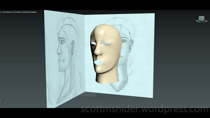 Flame: 3DS MAX Practice Polygon Modeling Head Model Video #22 (12-25-2025)