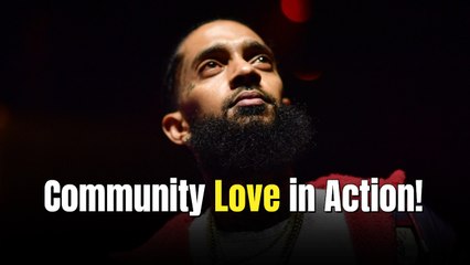 Nipsey Hussle’s Neighborhood Nip Foundation holds their first “Christmas On Slauson” giveaway event for over 1,000 families