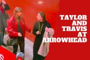 Taylor Swift arrives at Arrowhead with her mother to support Travis Kelce on game day