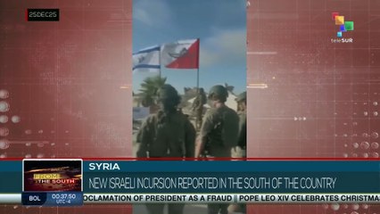 New Israeli incursion reported in the south of Syria