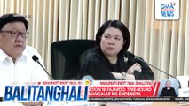 ICI Chair Reyes sa resignation ni Fajardo - Time-bound ang mandato ng ICI na mangalap ng ebidensiya | Balitanghali
