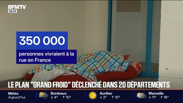Le plan grand froid activé dans 20 départements: des places d'hébergement supplémentaires ouvertes pour les personnes sans domicile