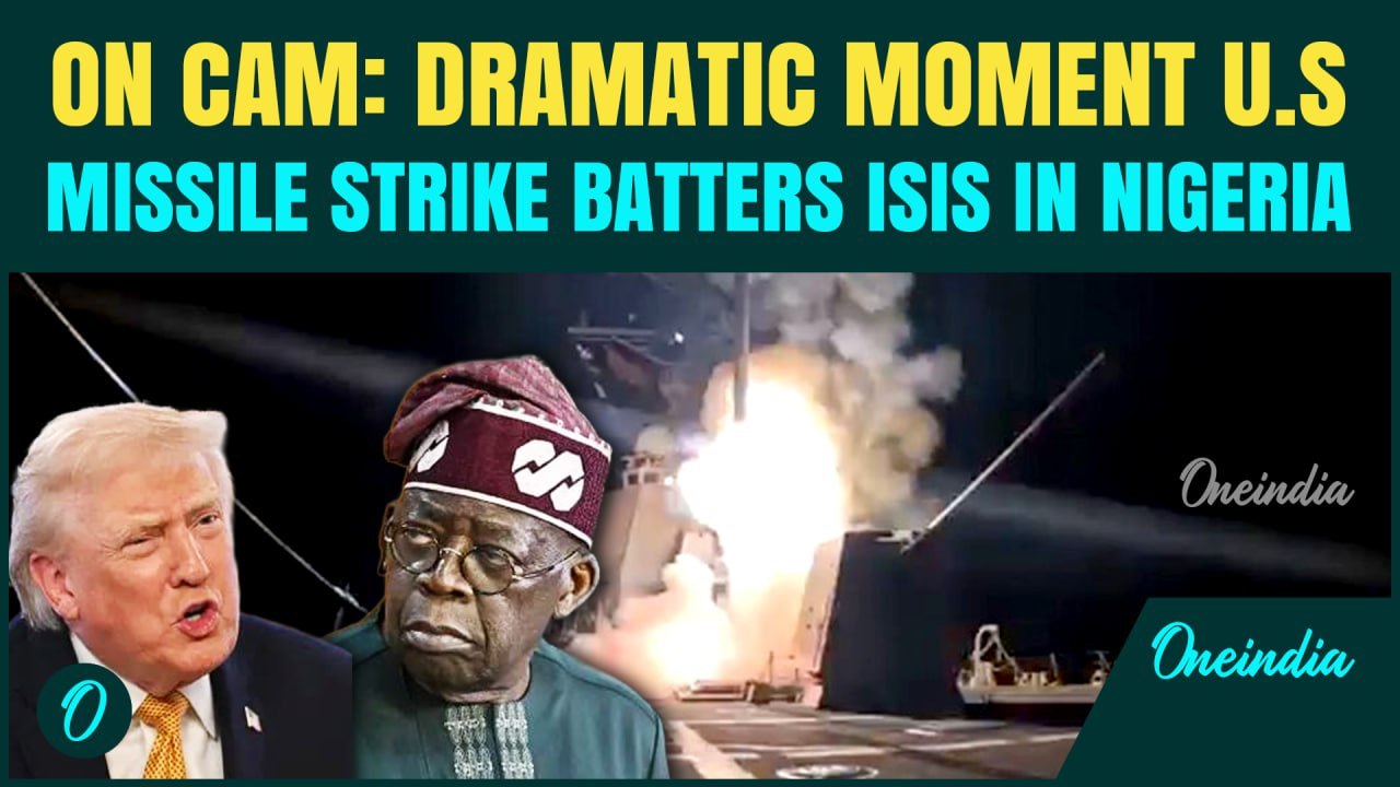 US Strikes ISIS In Nigeria CHILLING VIDEO: Moment U.S Warship Fires Missiles as Trump Orders ATTACK