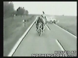 Crash violent moto face a face trash !!!