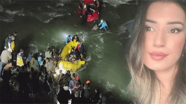 Feci kaza: 23 yaşındaki Ezgi 300 metreden Zap Suyu'na yuvarlandı